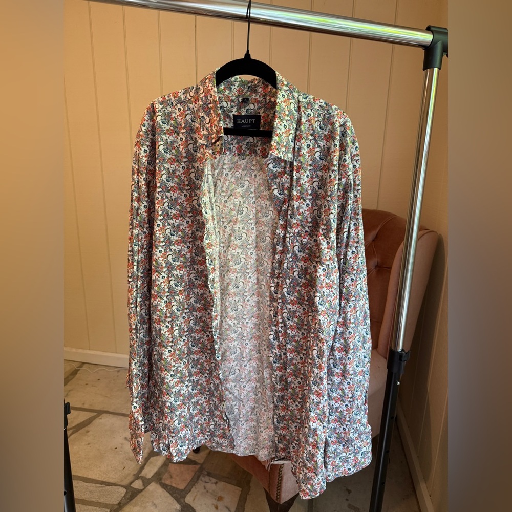 Haupt Men's Floral Shirt Jacket - Multicolor